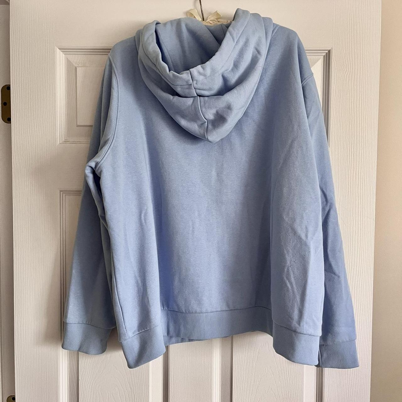 baby blue zip up hoodie 🌧️ sooo soft and... Depop