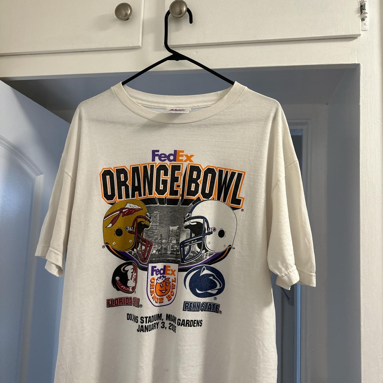 Large vintage FedEx Orange Bowl Worn