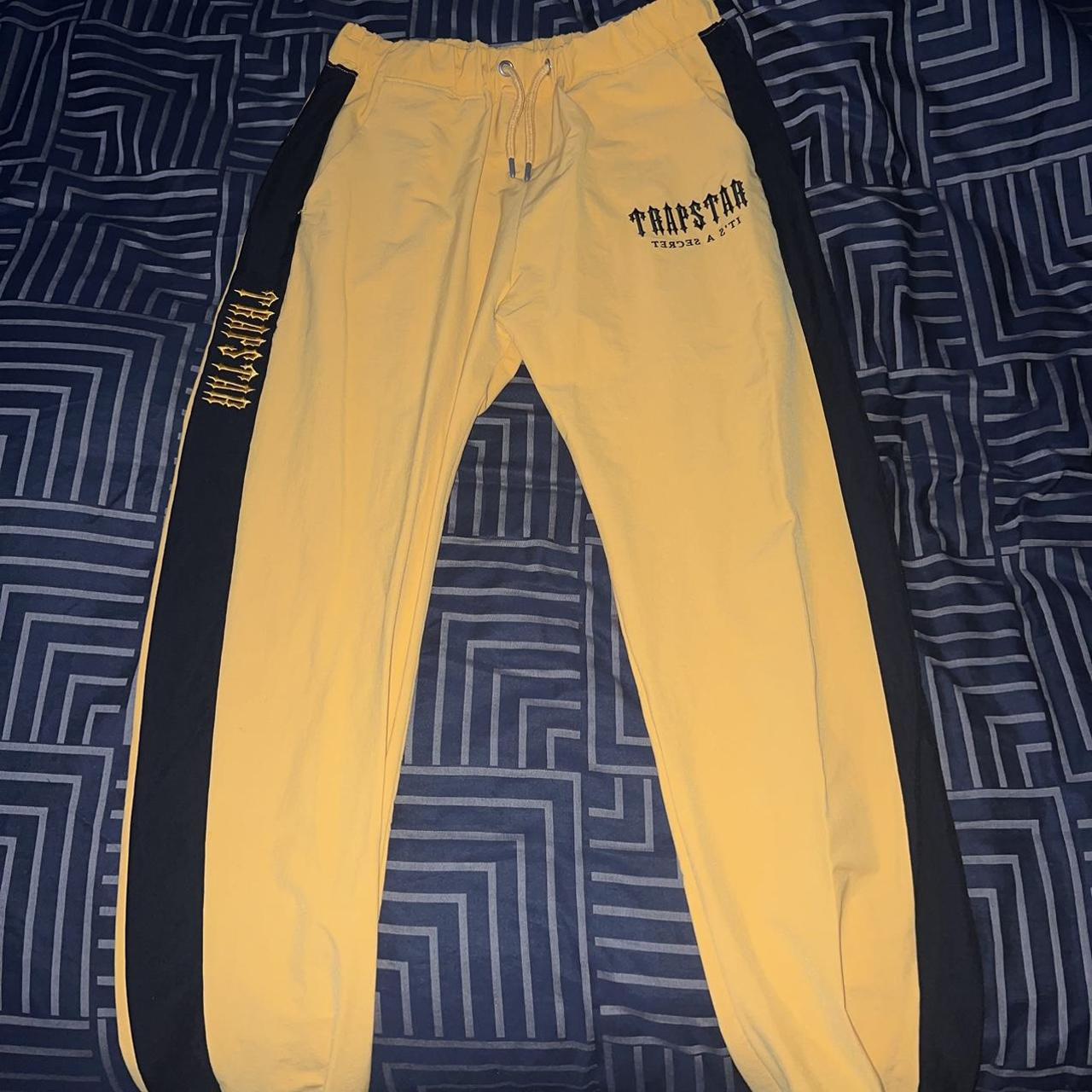 Black And Yellow Extremely Rare Trapstar Tracksuit… - Depop