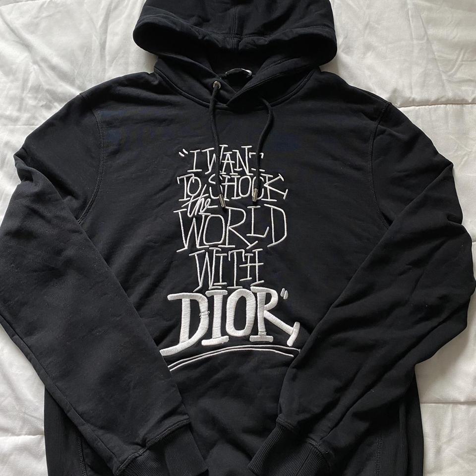 Dior x Stussy Shock The World Hoodie OPEN TO. Depop