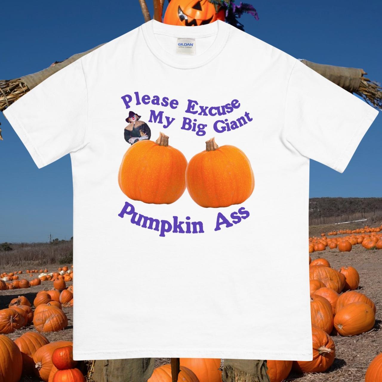 oversized pumpkin shirt