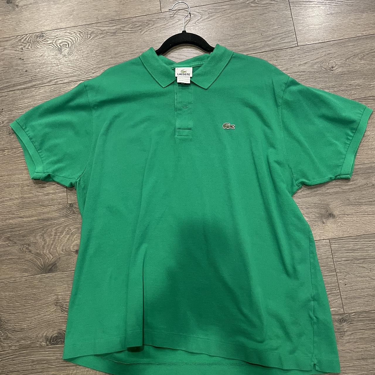 lacoste-men-s-green-polo-shirts-depop