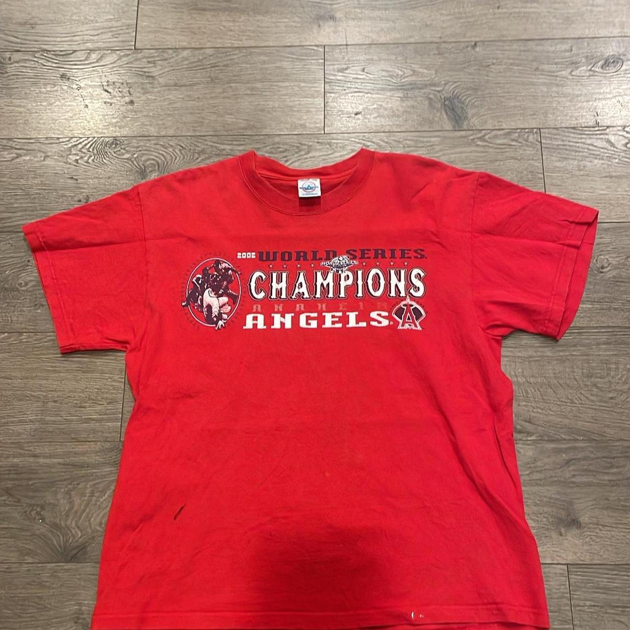 Vintage 2002 Anaheim Angels World Series Champions - Depop