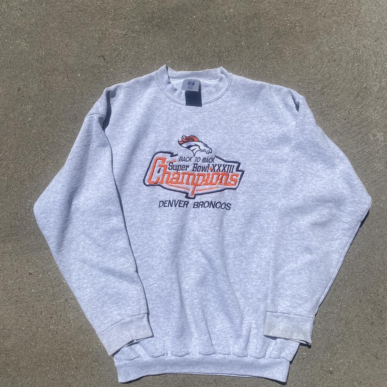 90s Super Bowl XXXIII Denver Broncos Back To Back Champs Sweatshirt - Men's  Large