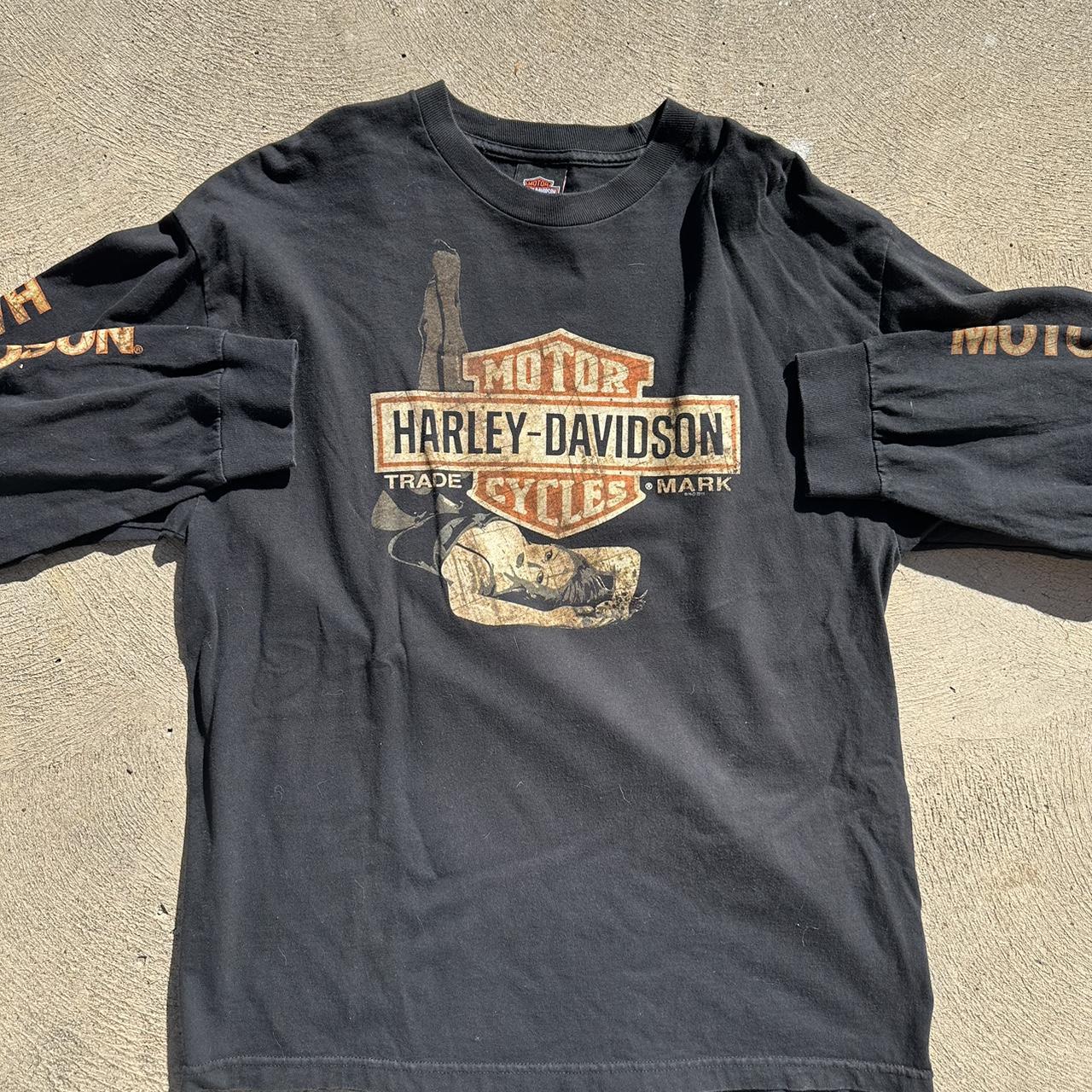 Harley Davidson Long Sleeve • Size XL • No visible... - Depop