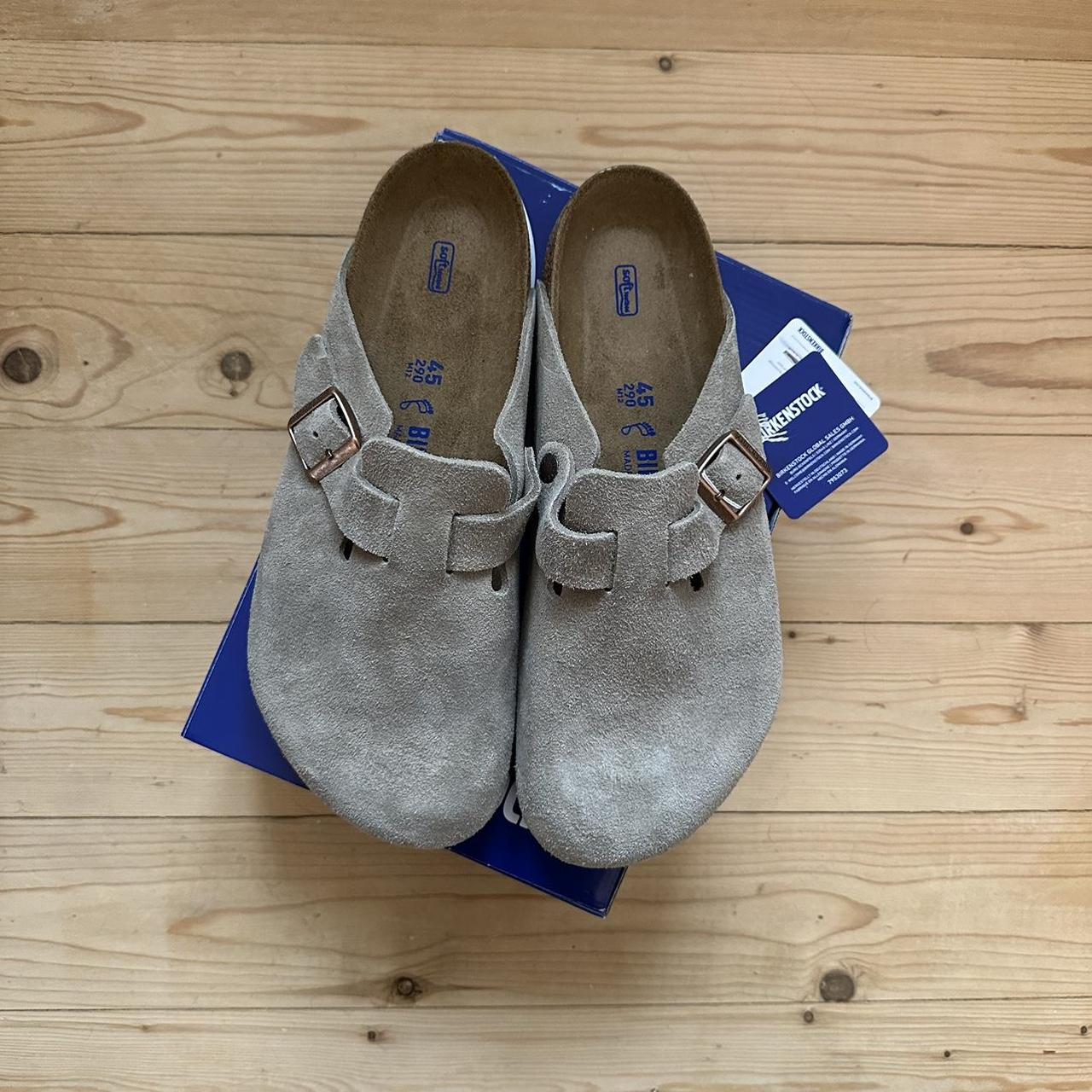 birkenstock boston clog taupe