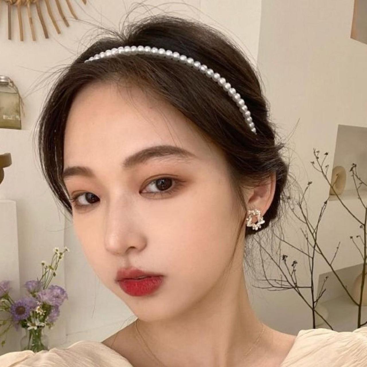 YESSTYLE WHITE BIG PEARL HEADBAND "ORDINARIO Depop