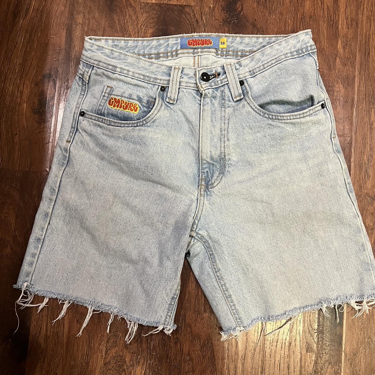 Empyre Light Wash Cut Off Shorts Empire Vintage Light Blue Denim