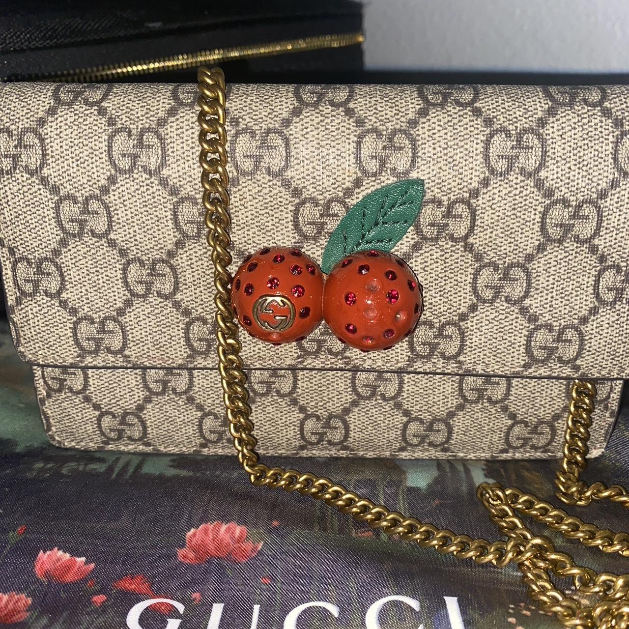 gucci cherry crossbody 🍒 comes w dustbag and box. Depop