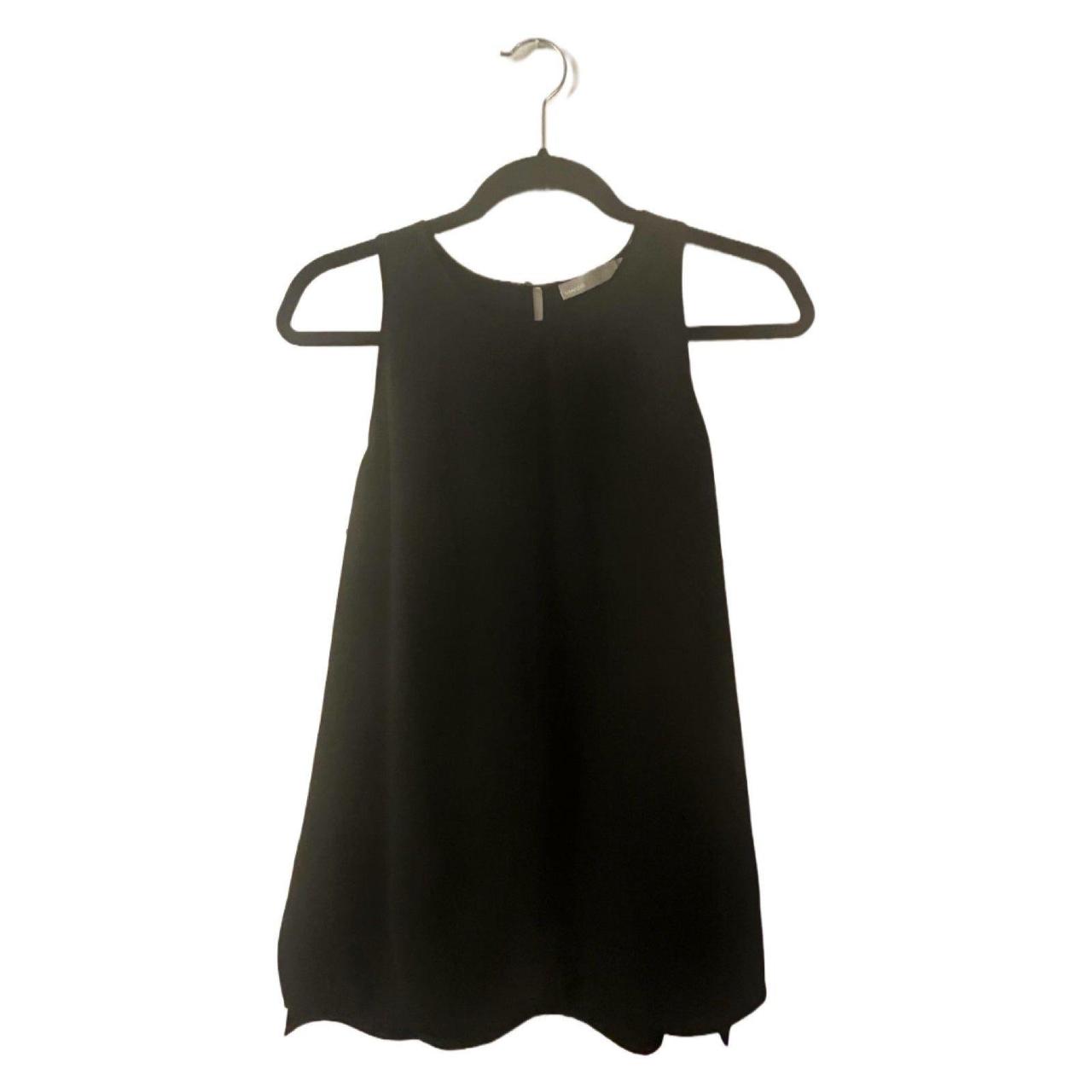 Vince Women's Black Blouse Depop