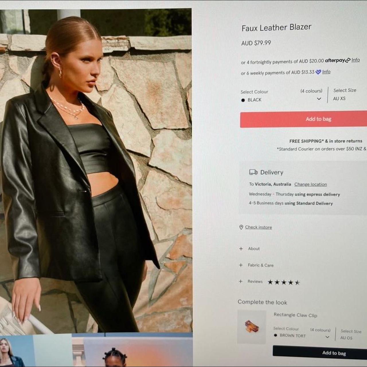 Glassons Women's Black Jacket Depop