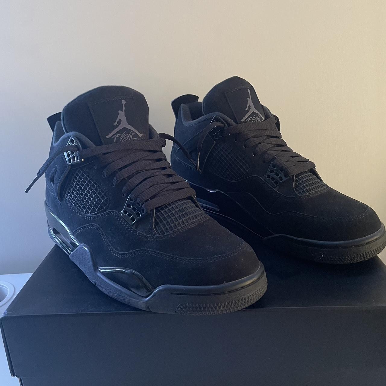 Jordan 4 Black Cats Shoes in perfect condition Size... Depop