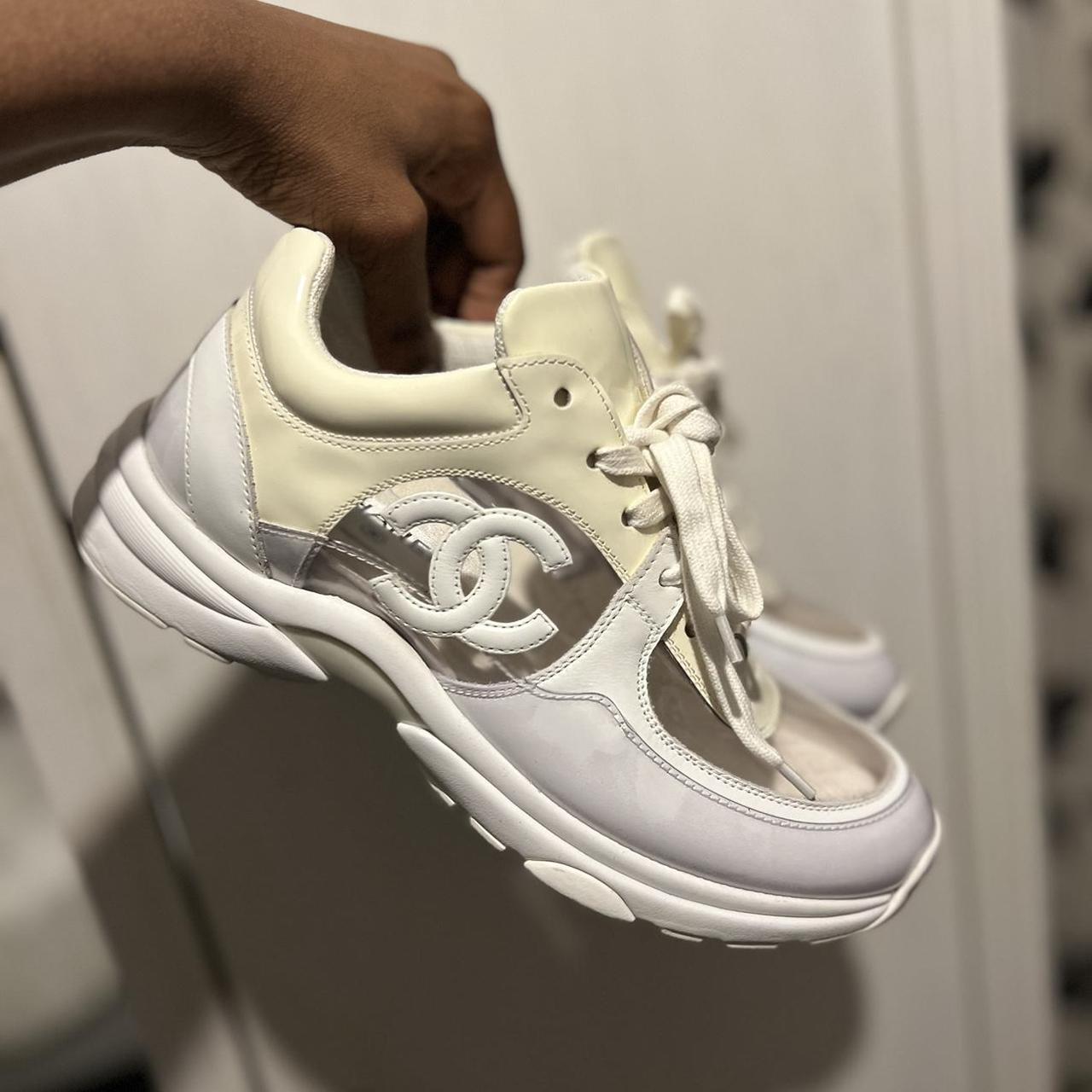 Clear chanel sale trainers