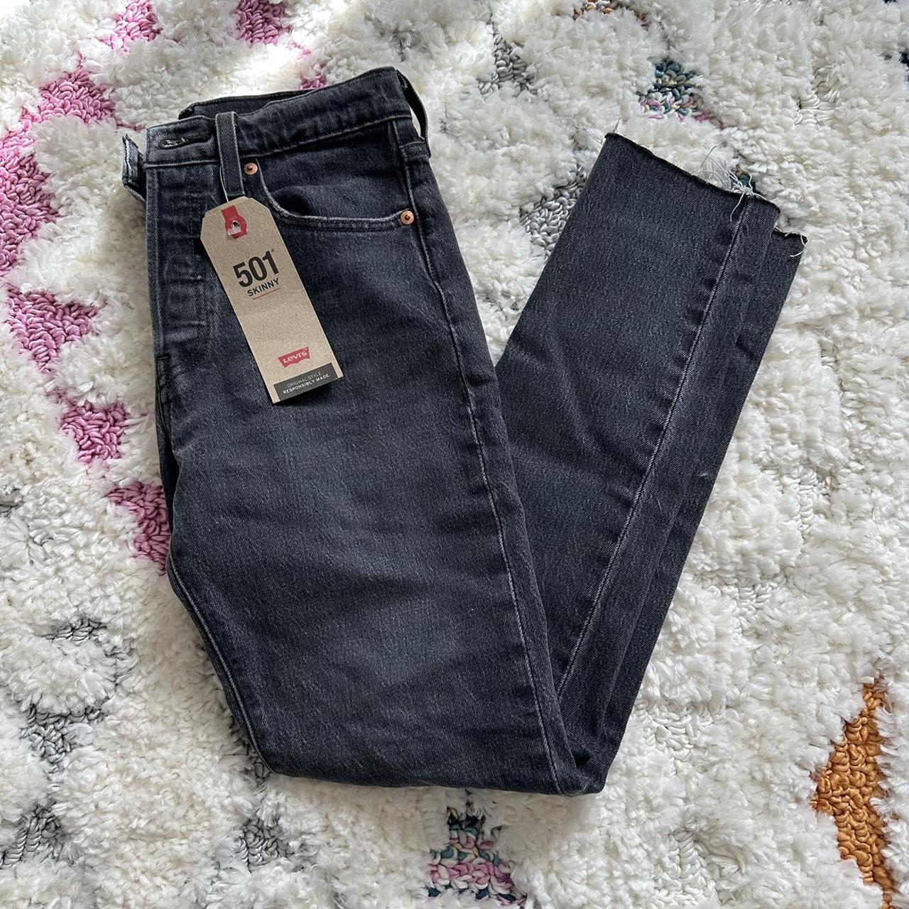 Levi's 501 skinny outlet black womens