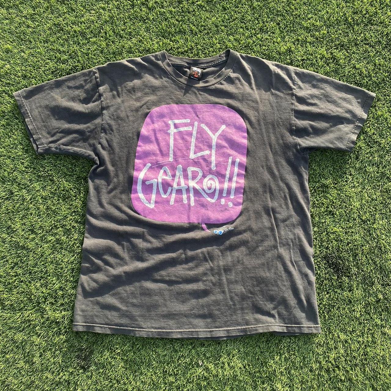 STUSSY “Fly Gear!!” Vintage tee, Nice faded black -...