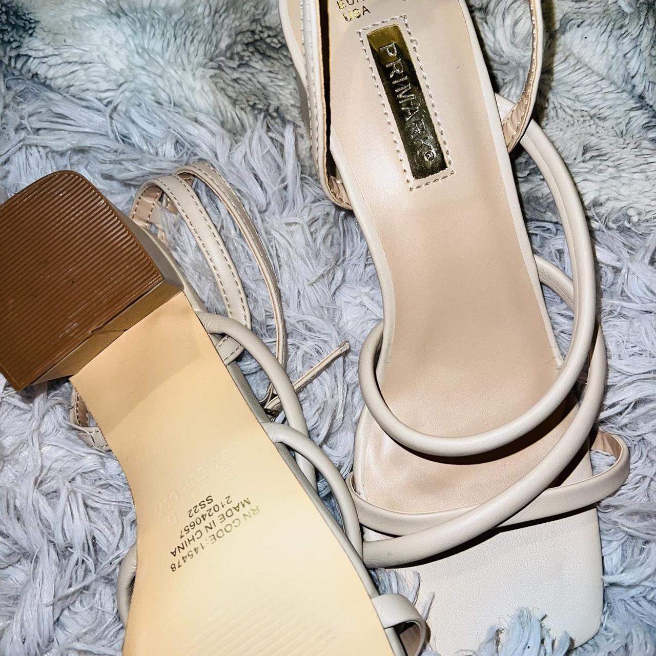 Primark Women's Tan and Cream Footwear Depop