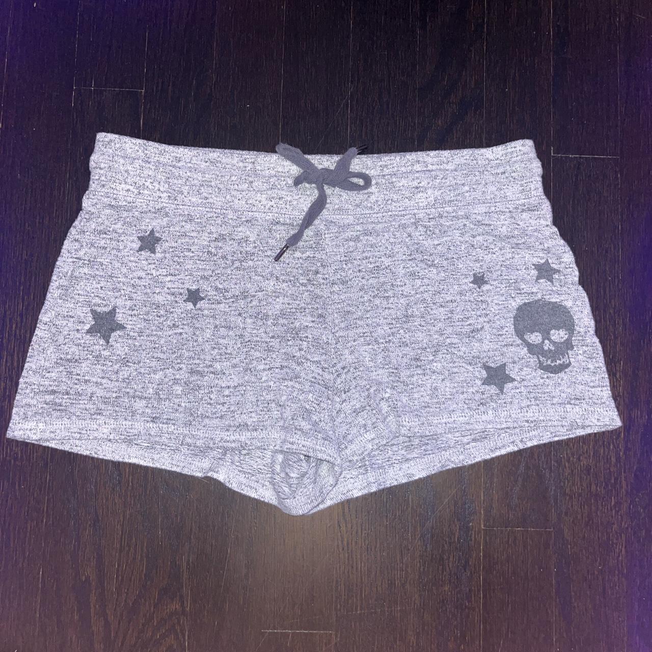 cute grey y2k sleep shorts just not my style anymore Depop