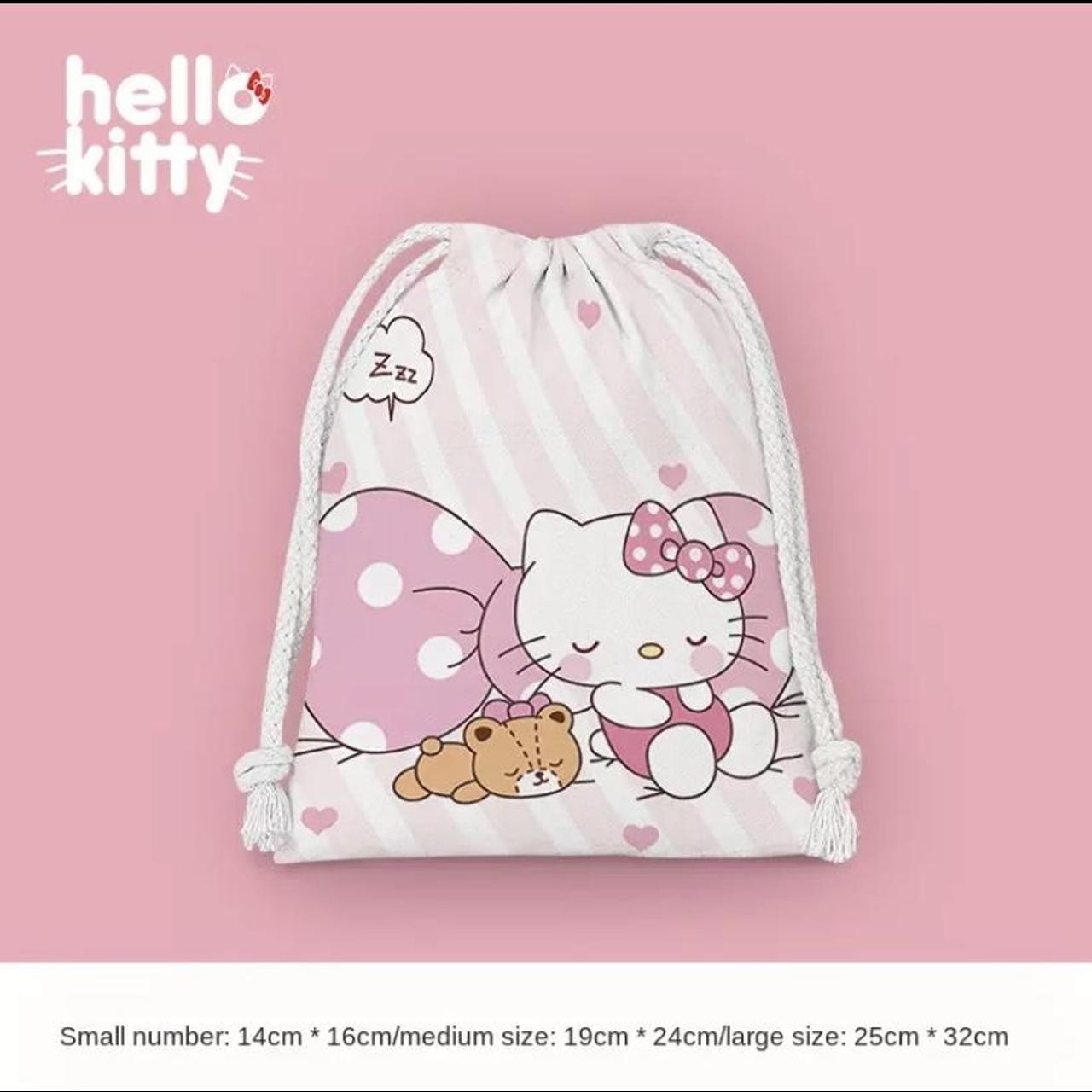 Hello kitty coquette drawstring... - Depop