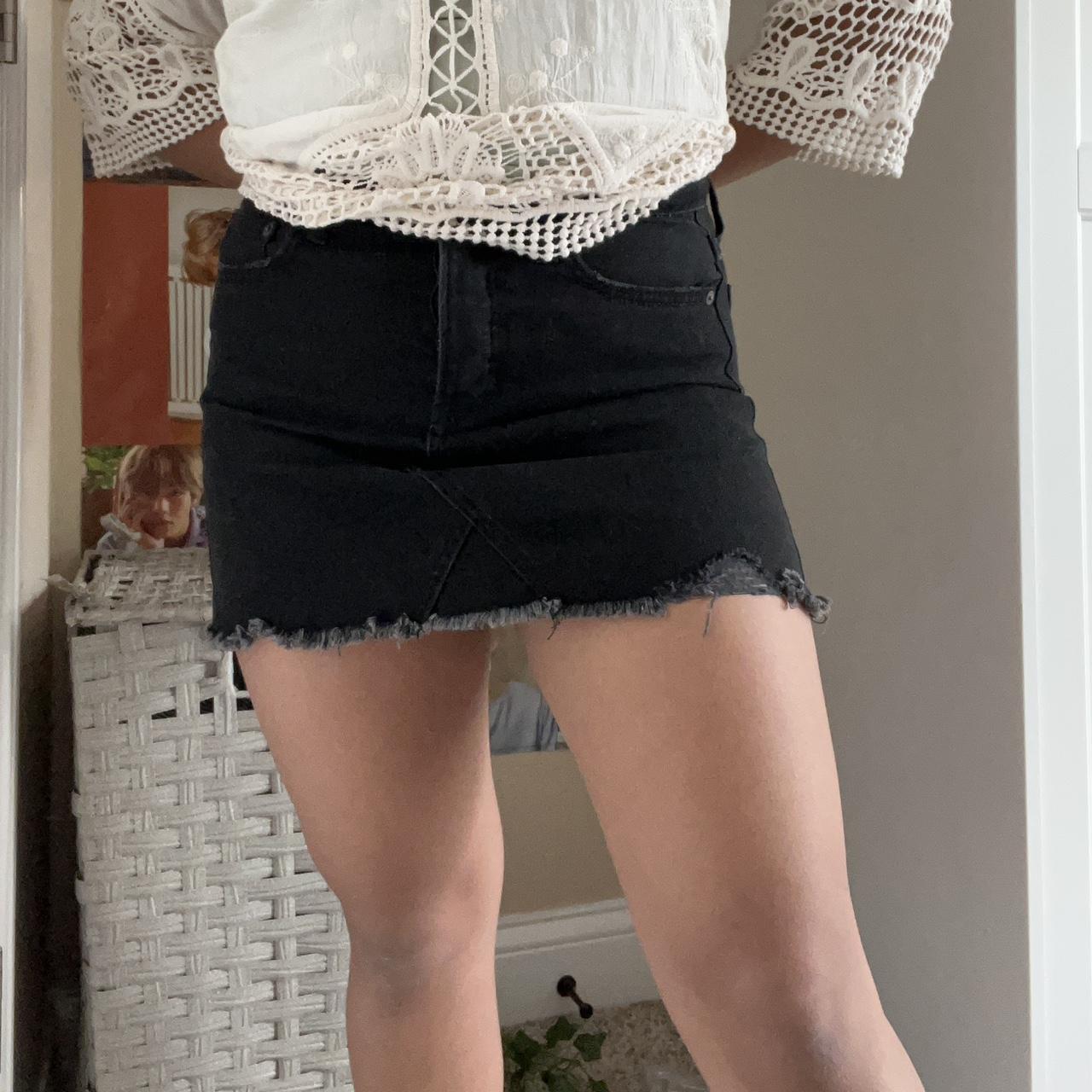 American eagle clearance black mini skirt