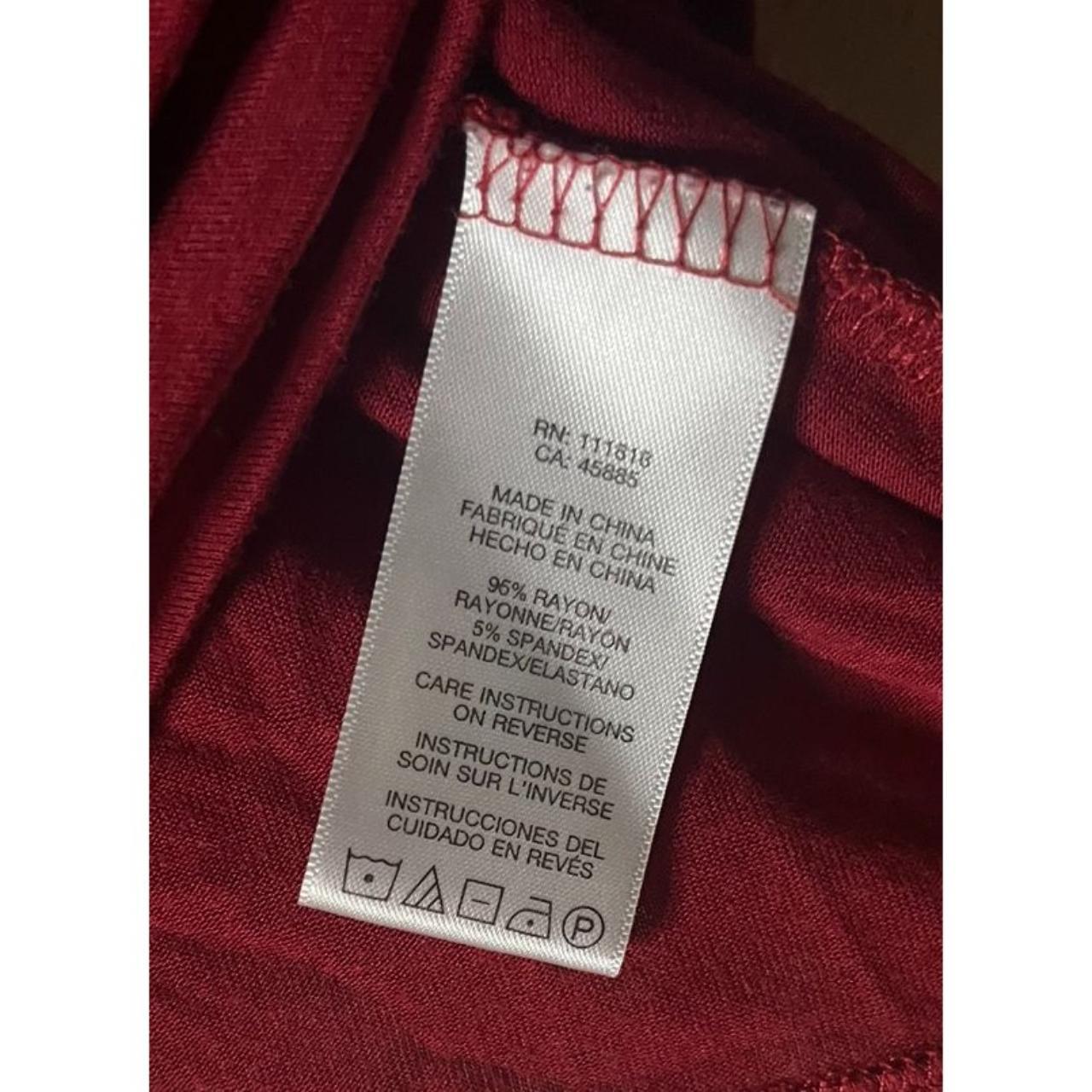 Michael Kors Red Long Sleeve Top 111818 Women's... - Depop