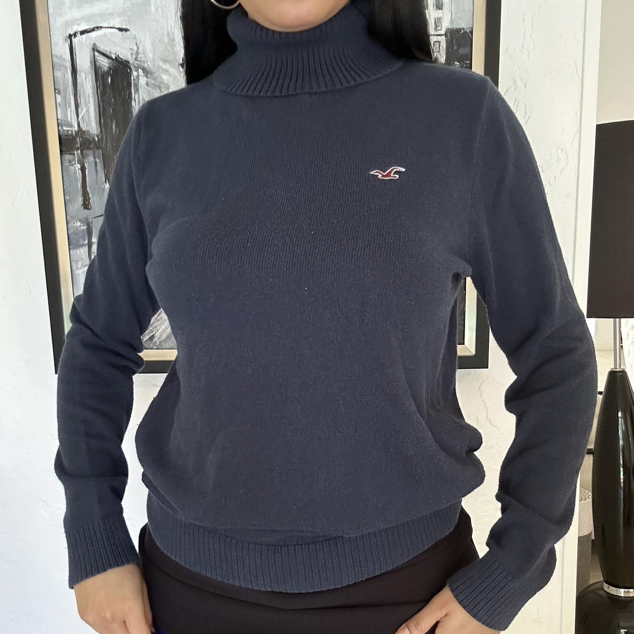 Hollister navy best sale jumper