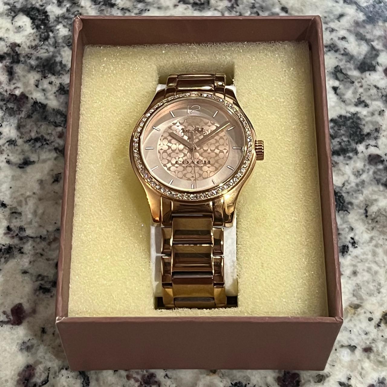 Coach maddy outlet watch rose gold