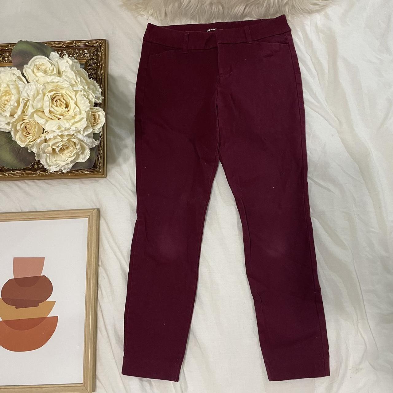 Old navy burgundy sales pants