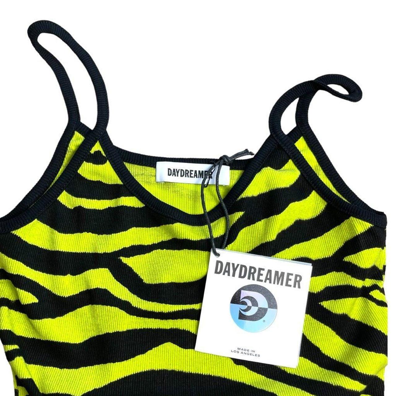 Daydreamer LA Zebra Striped Tank Top T-shirt