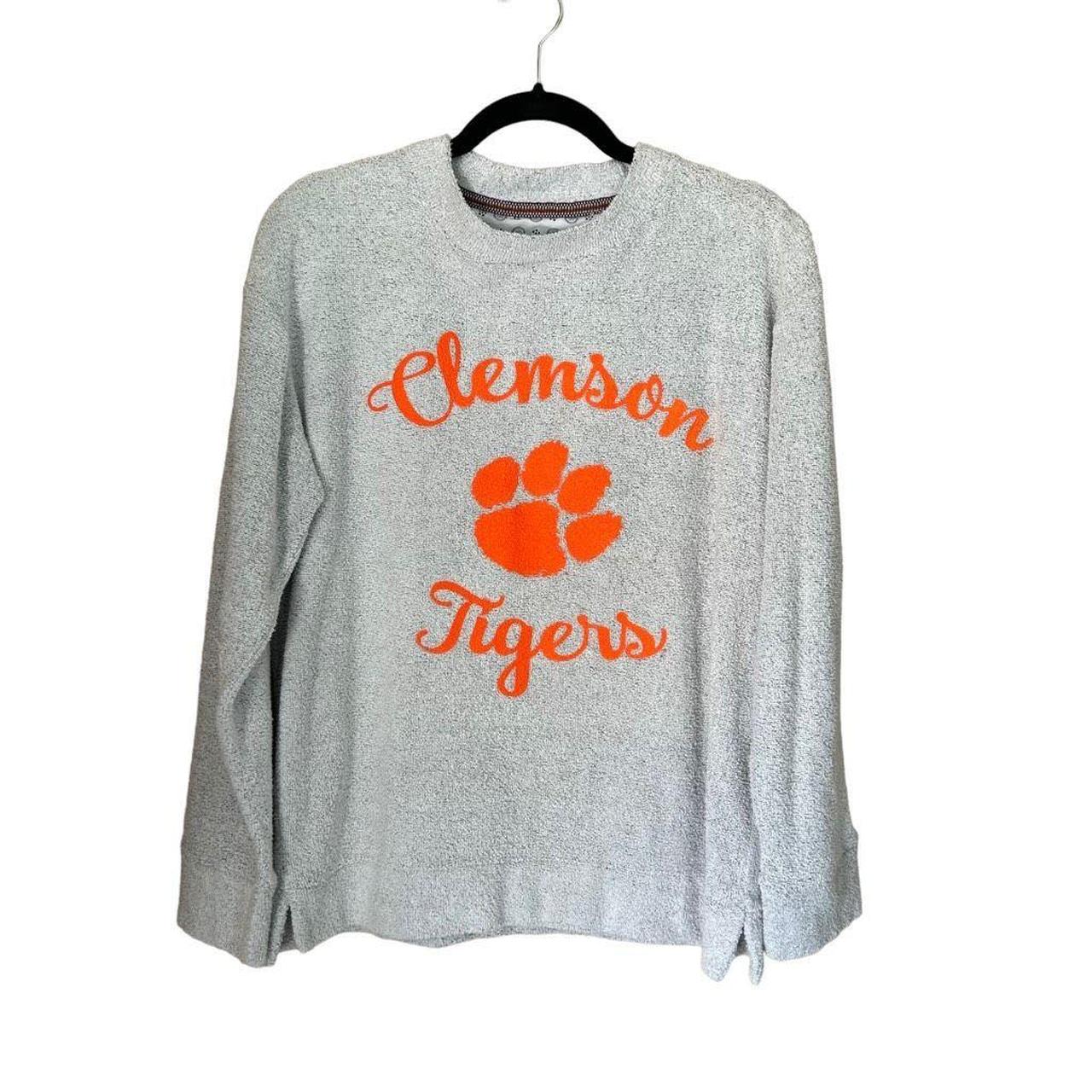 Pressbox Clemson Tigers Crew Neck Pullover Long Depop