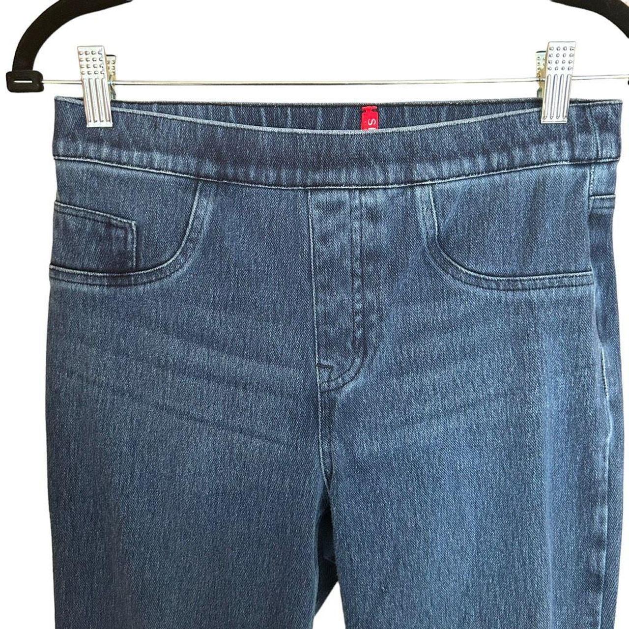 SPANX Ankle Skinny Jeans Dark wash blue stretch pull - Depop