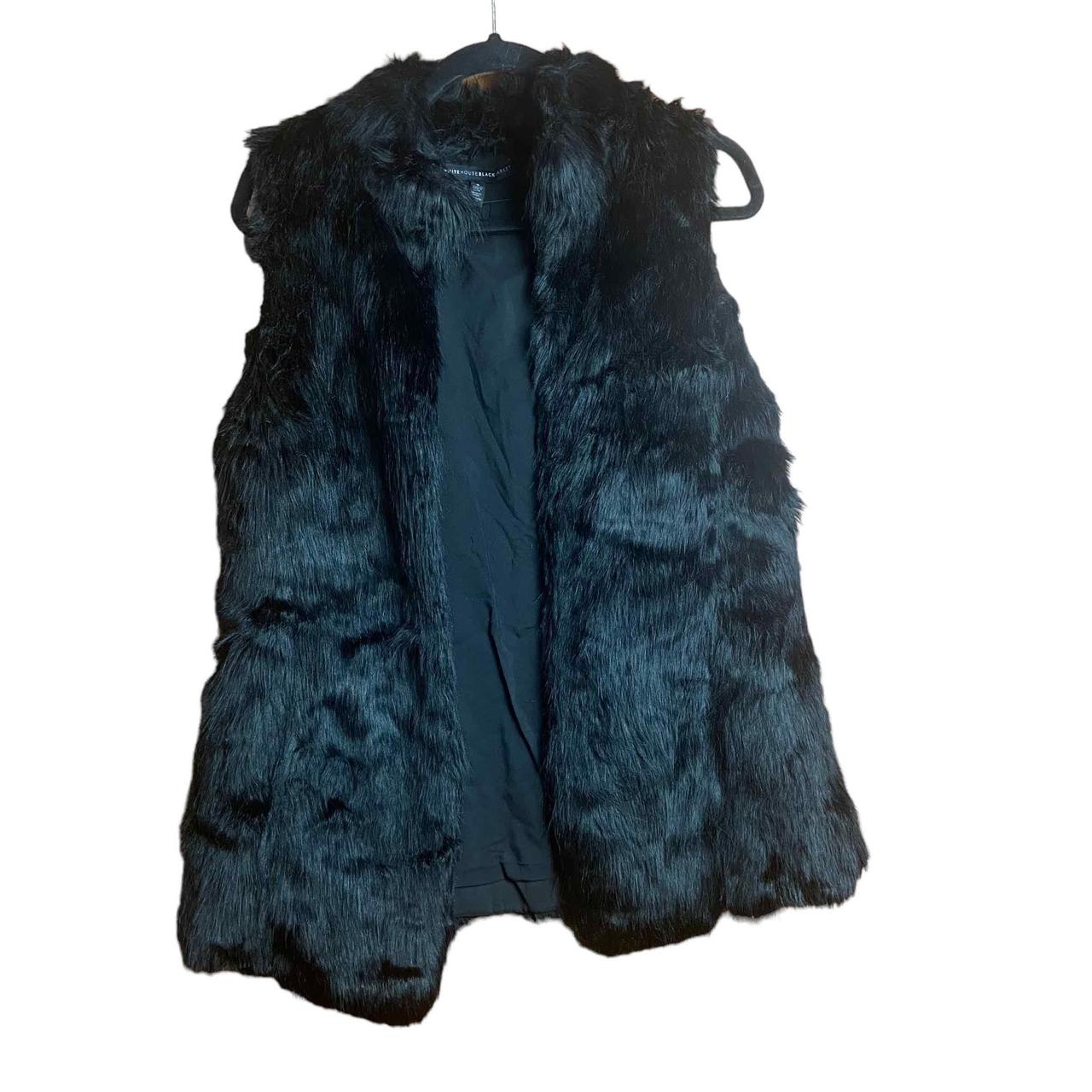 White house black market hotsell fur vest