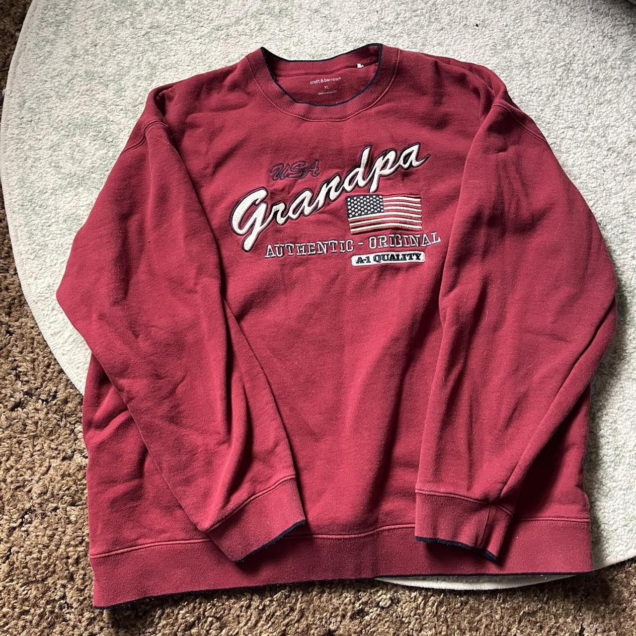 Croft Barrow USA Grandpa crewneck. Very thick good