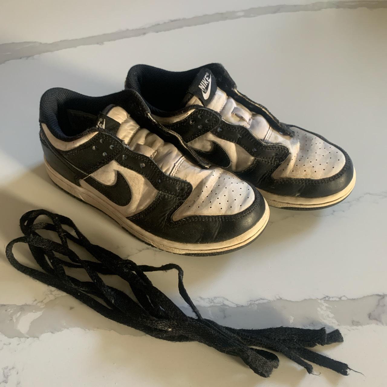 nike dunk low black and white ps