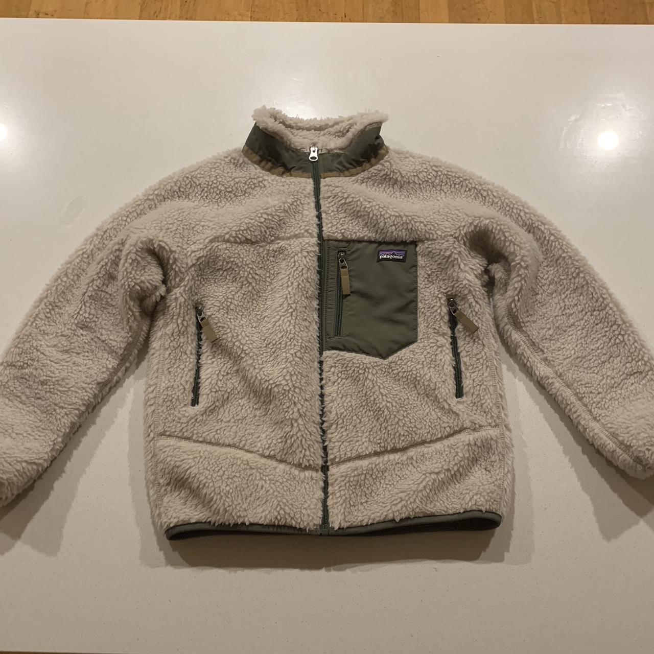 Patagonia kids retro-X fleece jacket Worn once but... - Depop