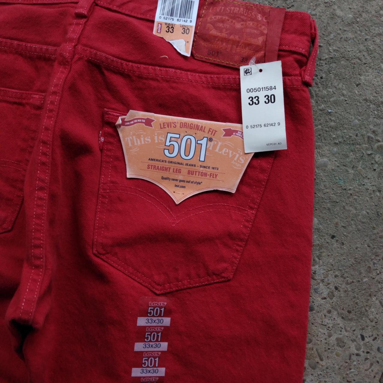 Levi's red jeans mens best sale