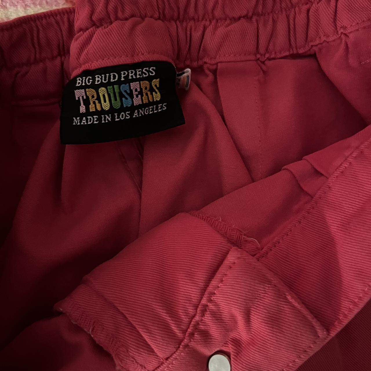 Big Bud Press Women's Pink Trousers | Depop