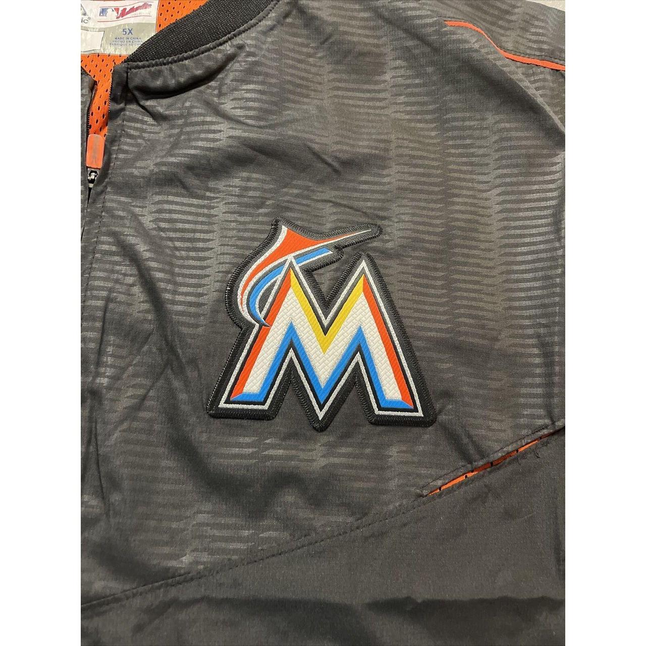 Majestic Athletic MLB Miami Marlins Black Cool Base Jersey - MLB