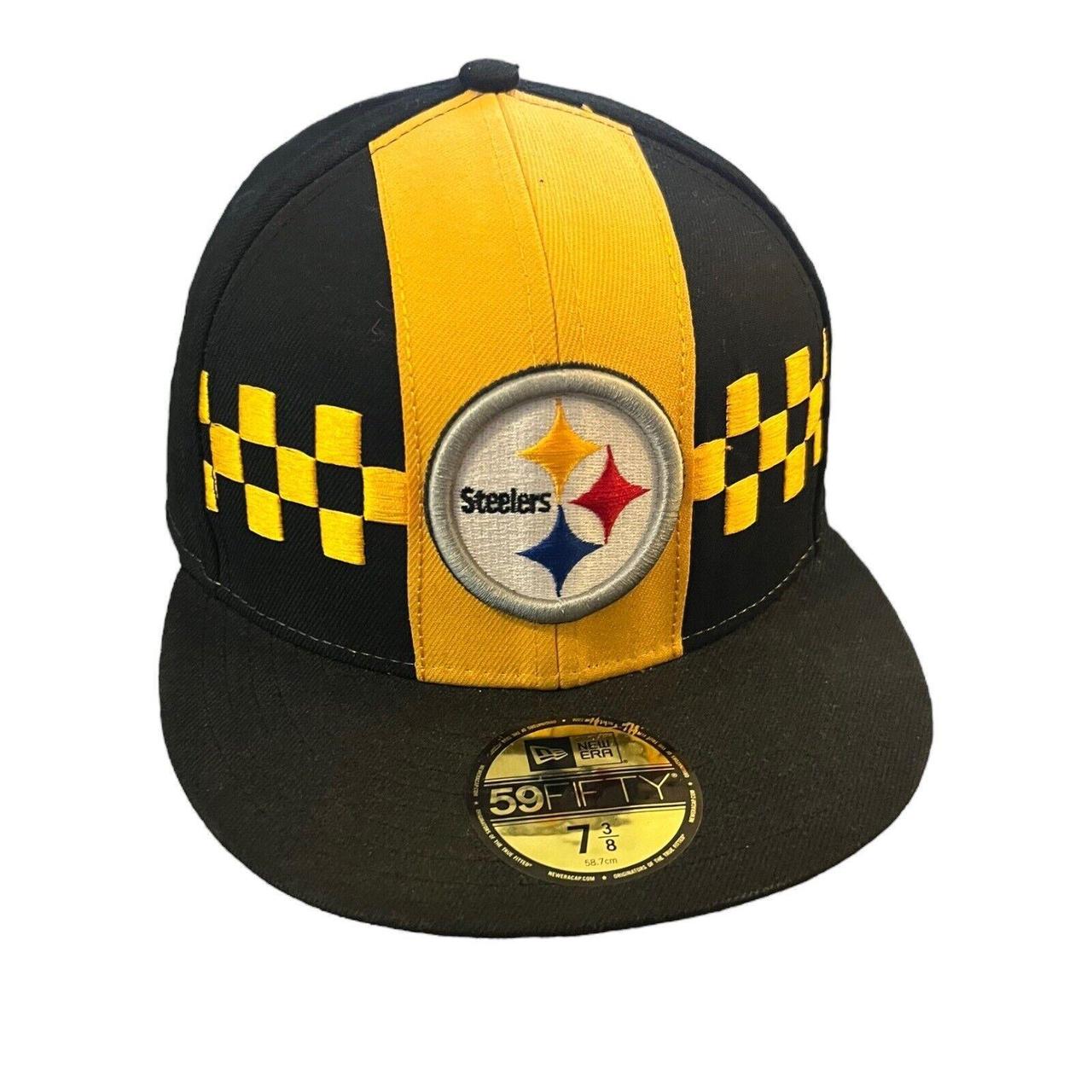 Pittsburgh Steelers Hat New Era 59Fifty 5950 Fitted... - Depop