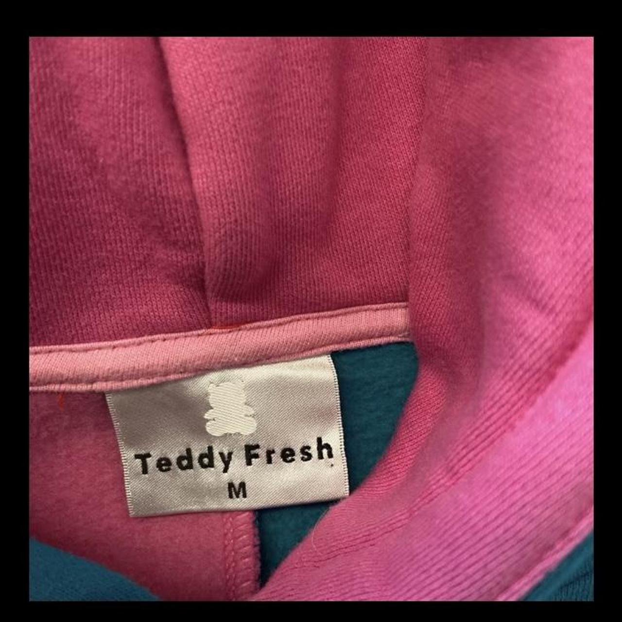 LIMITED EDITION TEDDY FRESH QUILTED PATCHWORK HOODIE - Depop