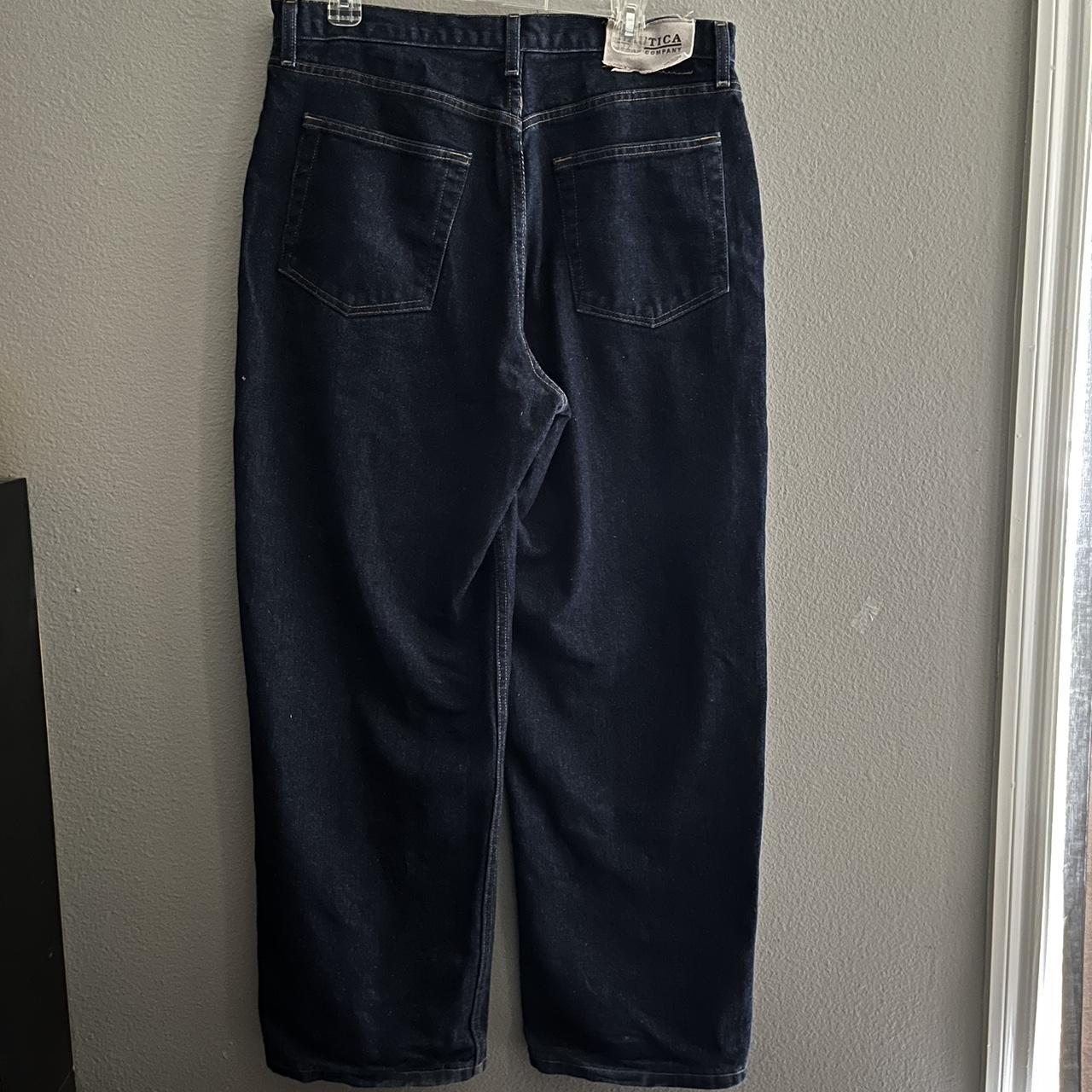 y2k dark blue very baggy nautica jeans 34x30, these... - Depop