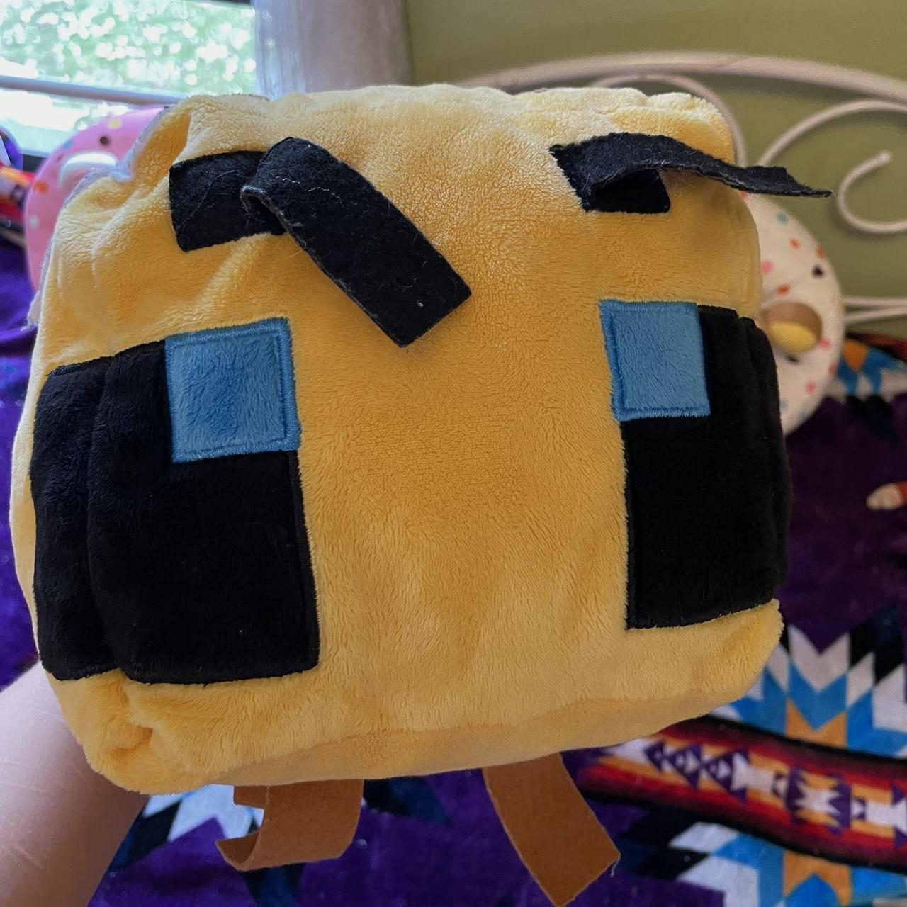 minecraft bee stuffed animal plushie -small black... - Depop