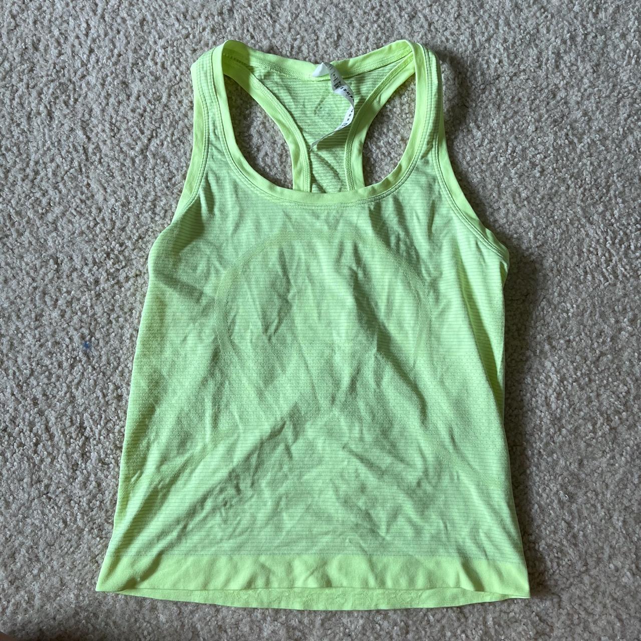 Lululemon- yellow swiftly tech racerback... - Depop