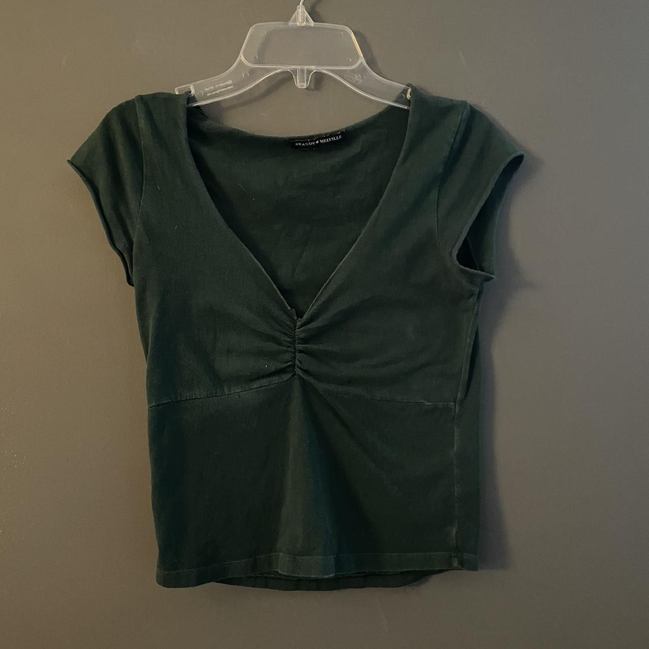 Brandy Melville forest green Gina top. This top is... - Depop