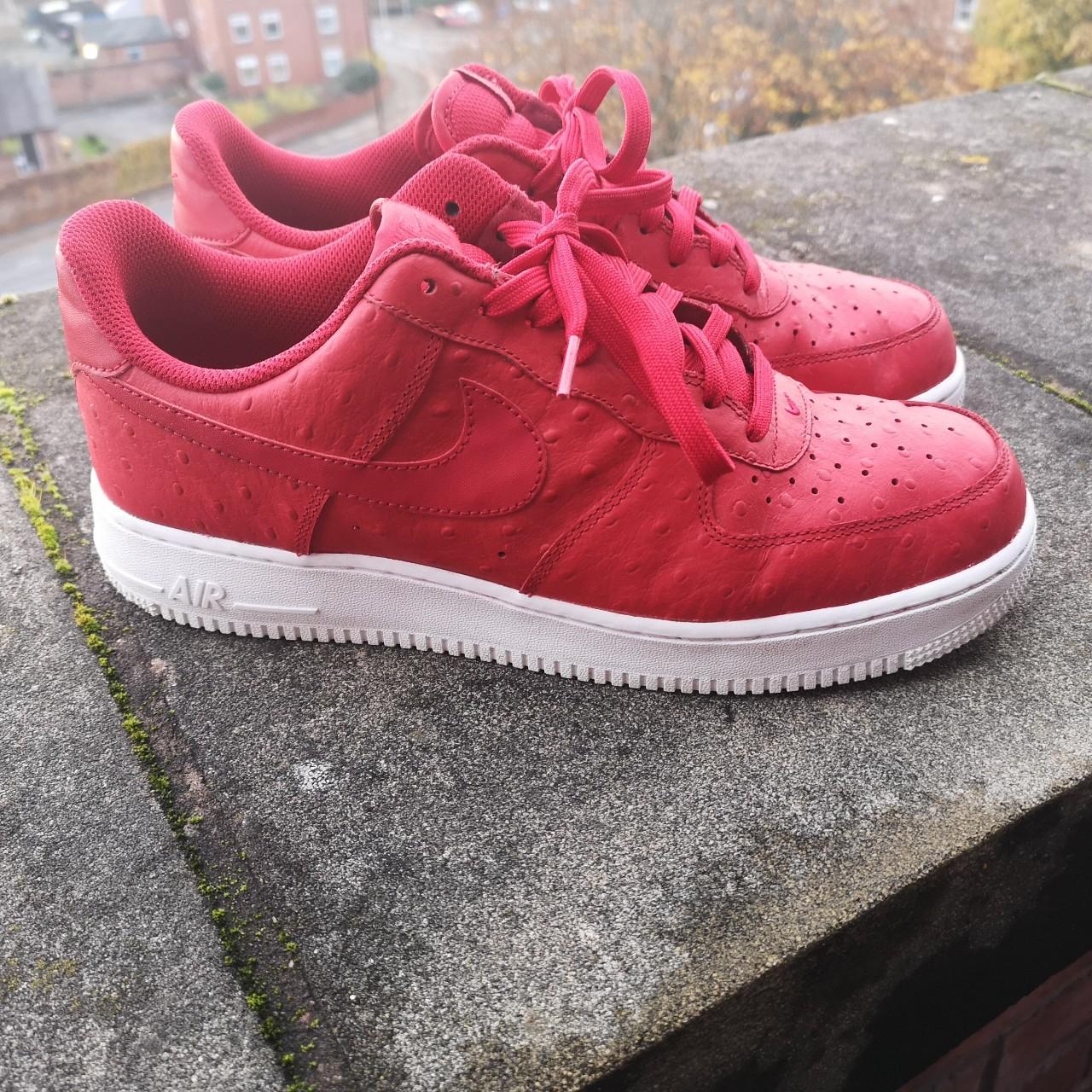 nike air force 1 high men's skateboarding shoes red