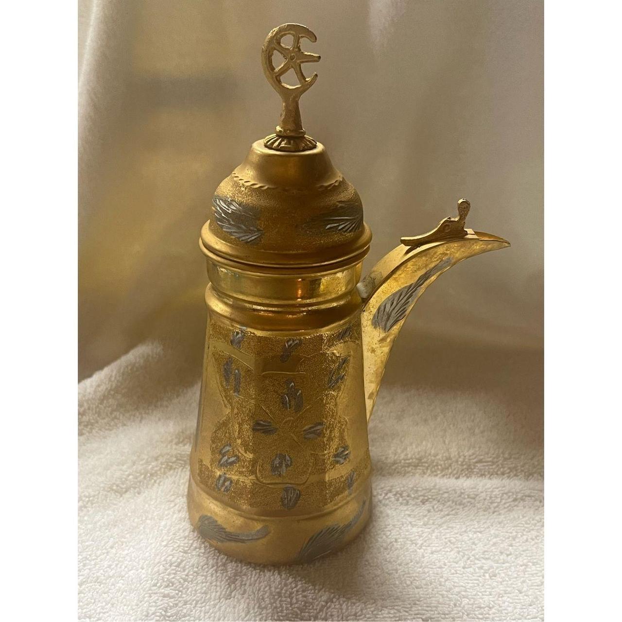 Antique Dallah Arabic Middle Eastern Coffee Pot For Sale at