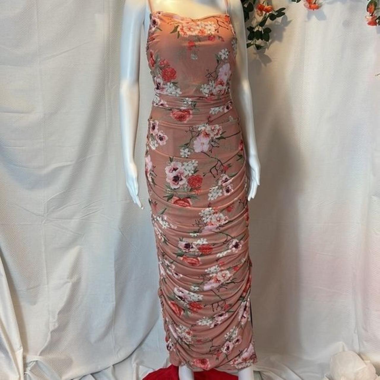 Cupshe Women's Red and Pink Dress Depop