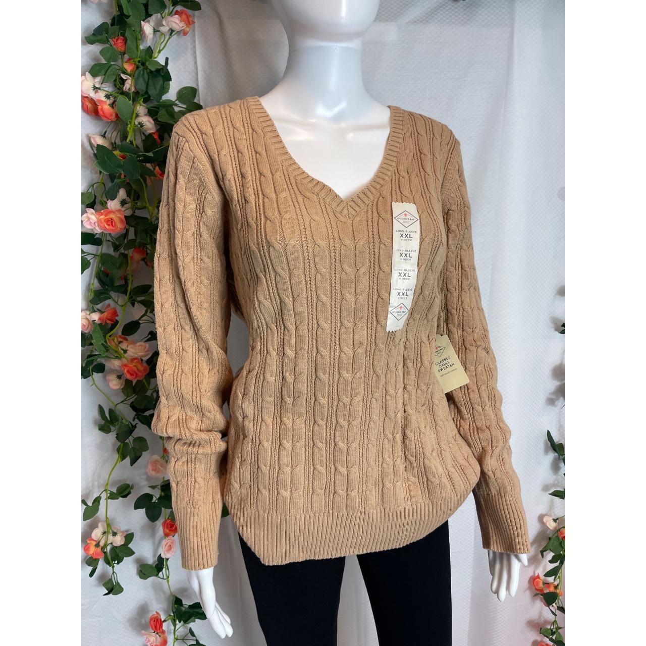 St john's bay cable knit clearance sweater