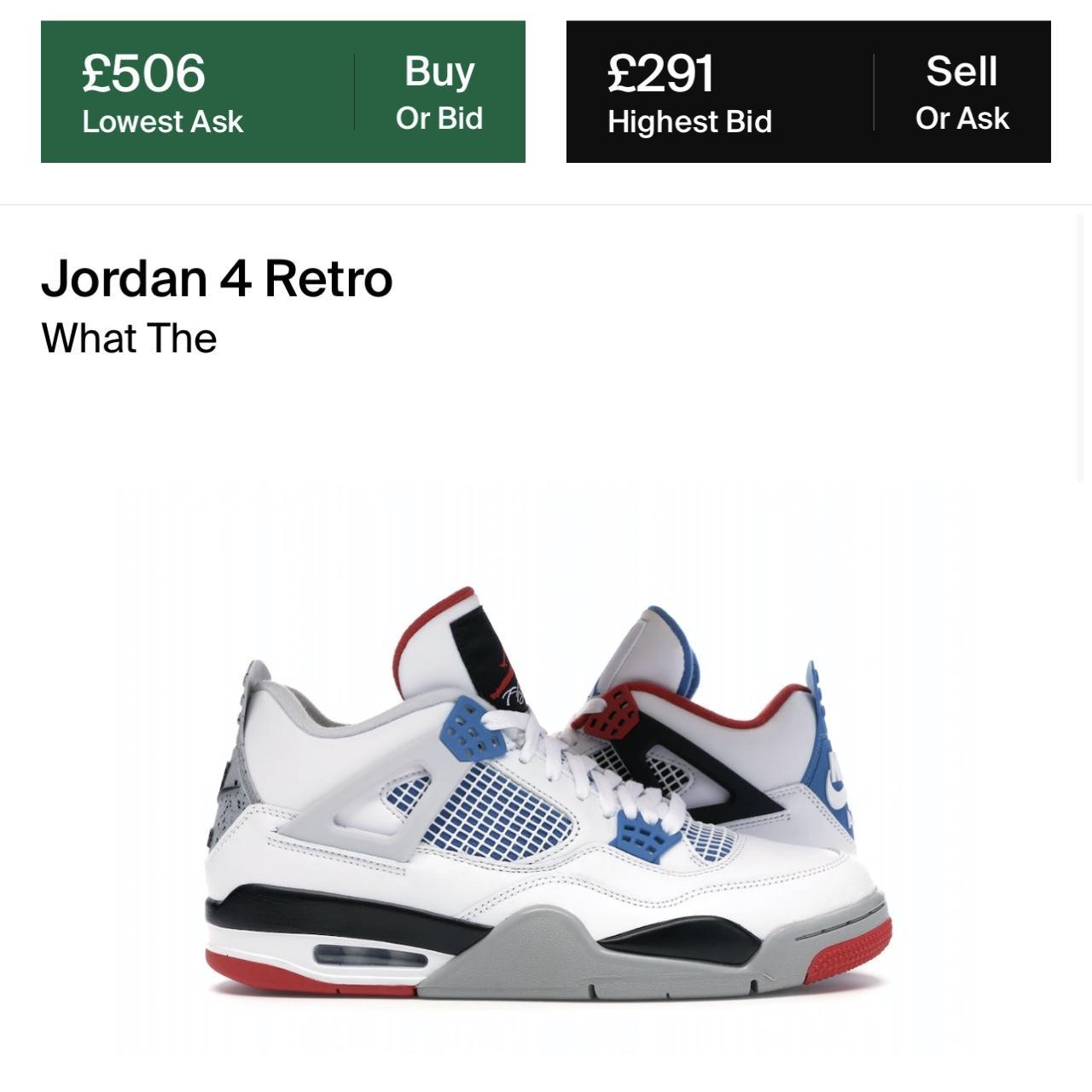 Jordan 4 Retro “what The” Selling As I Dont Depop 7263