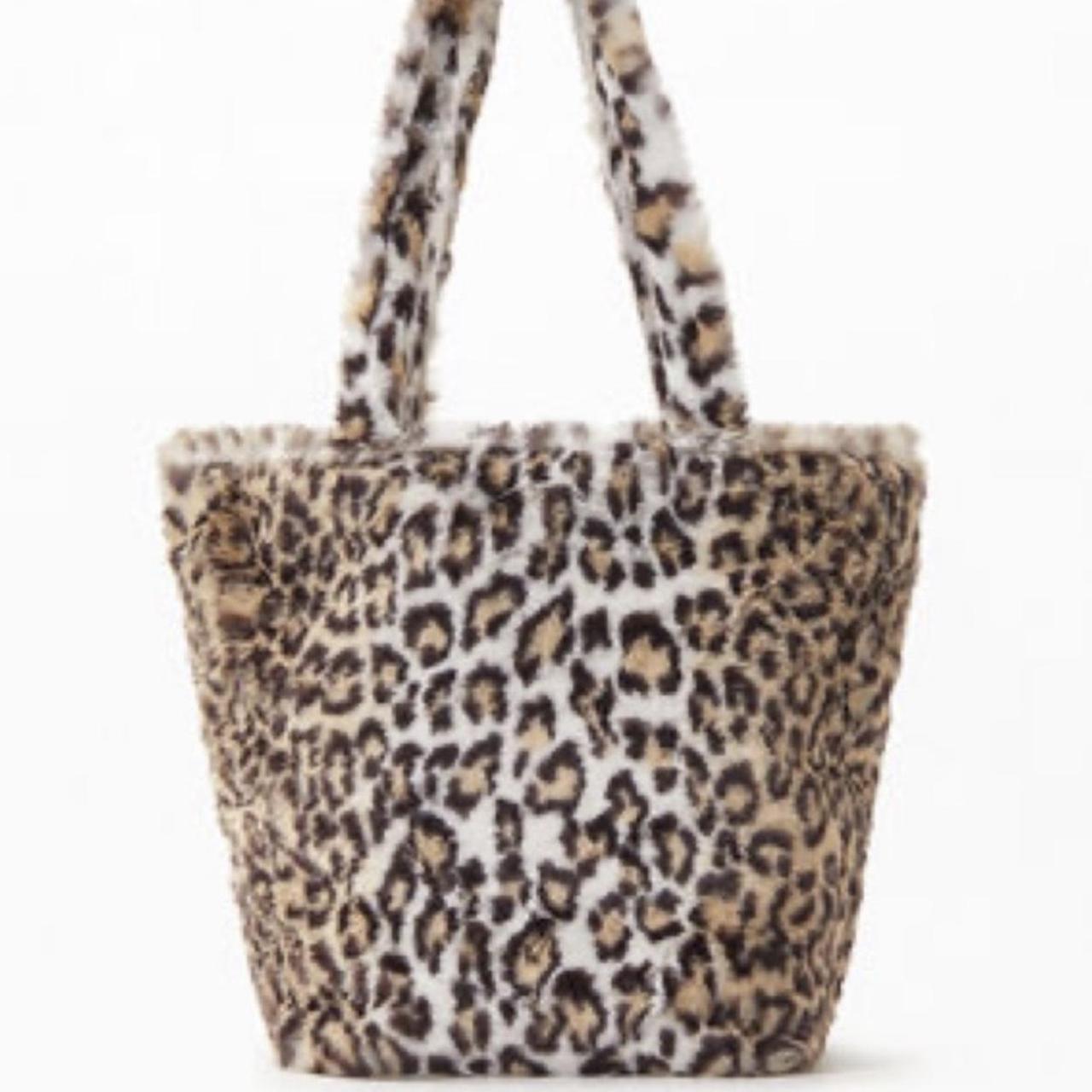 John Galt Leopard Faux Fur Bag