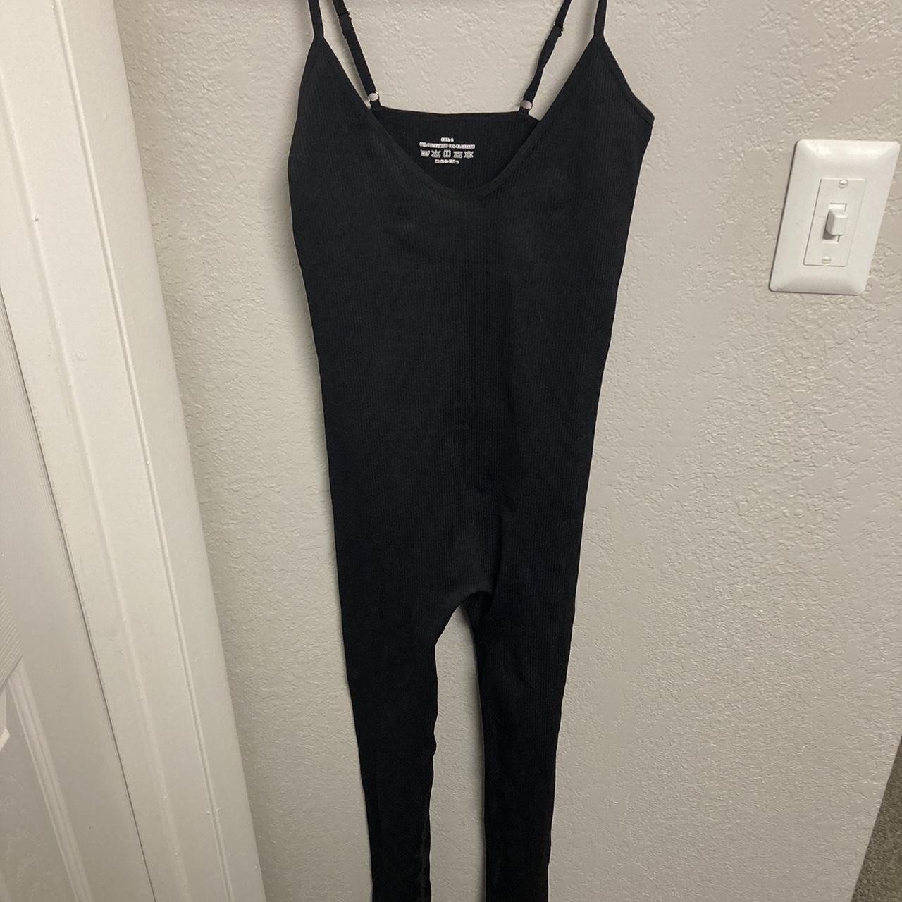 black shapewear jumpsuit, it’s a small but i’m... Depop